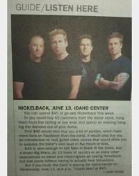Concert de Nickelback