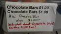 Barres chocolatées