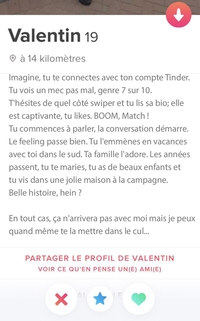 Tinder, une belle histoire