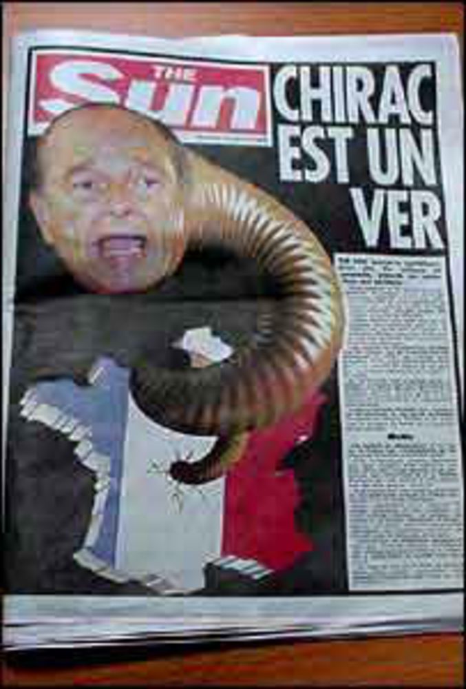 Chirac est aussi un lombric, les journaux le disent !