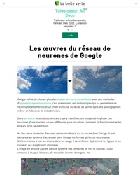 Les œuvres du réseau de neurones de Google
