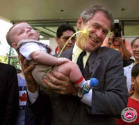 Bush et les enfants