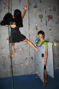 Déguisement mur d'escalade