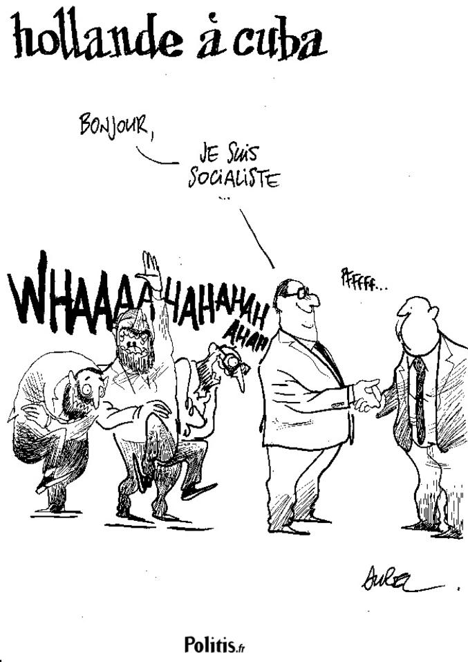 Dessin de presse de Aurel pour la revue Politis.