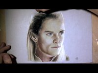 Portrait accéléré de Legolas - The hobbit (Speed draw)