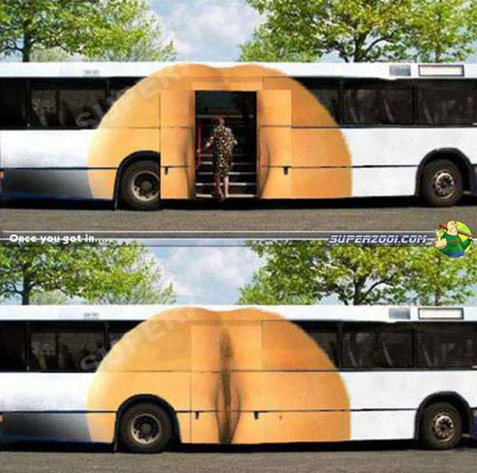 Un autobus ... assez bizarre.