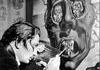 1942 : Dali peignant son célèbre "Visage de la guerre"