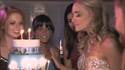 Blonde Girl Blowing Out Candles