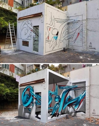 Graffiti trompe-l'oeil