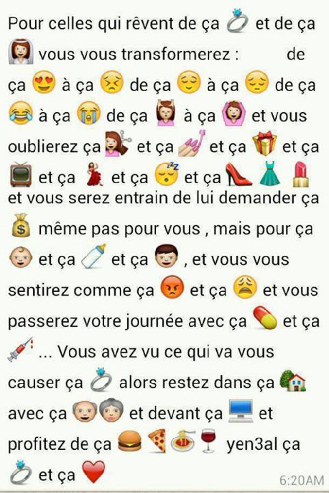 Raconté façon smileys