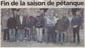 La pétanque
