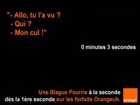 Allô, tu l'as vu ?
