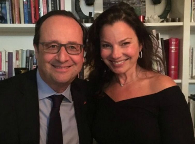 Fran Dresher et François Hollande ont dîné chez des amis parisiens il y a quelques jours
