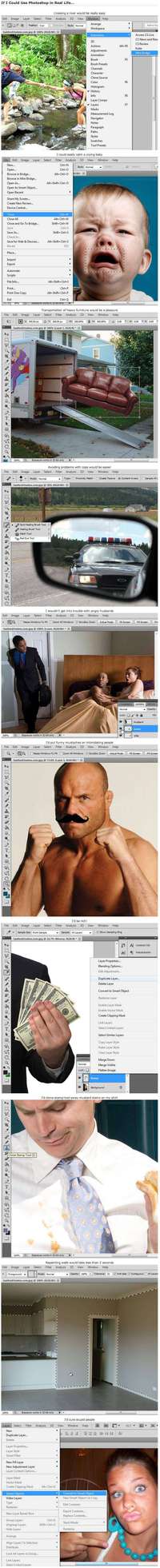 Si on utilisait Photoshop dans la vie