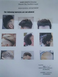 Coupes de cheveux non autorisées