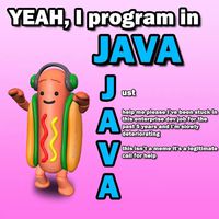 YEAH, I program in JAVA