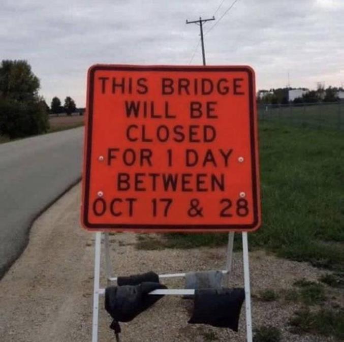 Ce pont sera fermé une journée entre le 17 et le 28 octobre