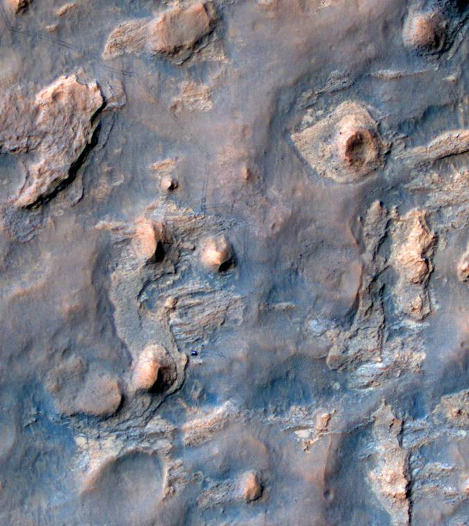 Photo prise depuis le satellite Mars Reconnaissance Orbiter et sa caméra HiRISE.