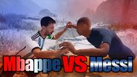 messi vs mbappé façon god of war 