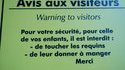 Avis aux visiteurs 