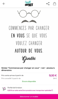 ghandi, le français, c'était pas sa langue maternelle