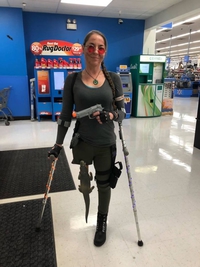 Lara Croft de retour de mission