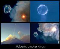 Ronds de fumée volcaniques