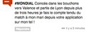 Un match sous pression