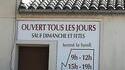 Ouvert tous les jours