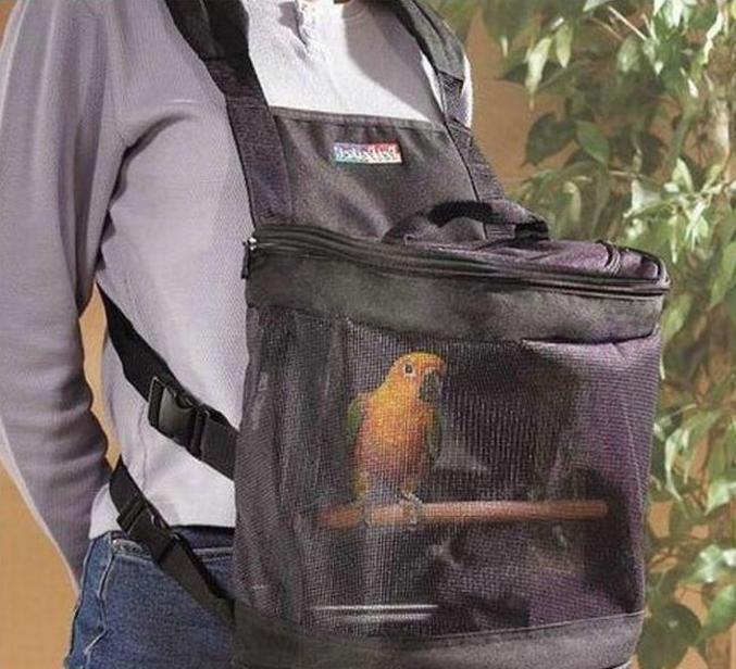 Un sac pour balader son oiseau.