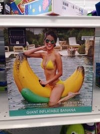 Banane géante gonflable