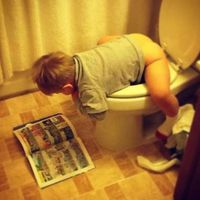 Lire en faisant pipi