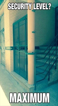 Entrée interdite hautement sécurisée