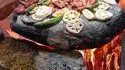 Petit barbecue sur pierre