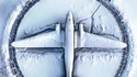 Un avion sous la neige