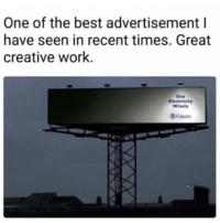 Une publicité bien pensée