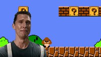 Cooper joue à Super Mario Bros