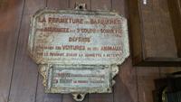 Panneau de signalisation des chemins de fer [République Française, Haute Époque]