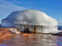 Nuage de pluie congelé
