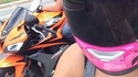Selfie en moto 