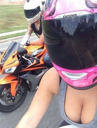 Selfie en moto 