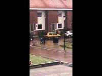 This shows how slippery it is in The Netherlands at the moment