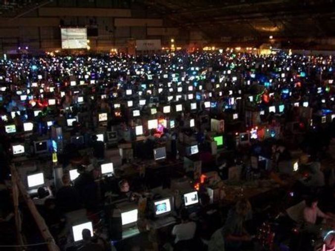 Un énorme rassemblement de gamers