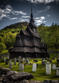 Une petite église en Norvège