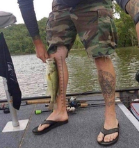 Tatouage utile pour pêcheur