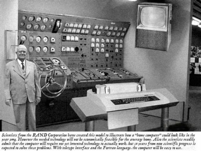 La vision d'un ordinateur familial de 2004, en 1954.
