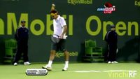 Federer et son coup entre les jambes
