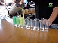 Cocktails arc-en-ciel