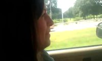 Serpent sur la voiture