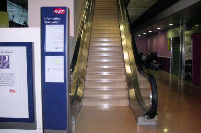 Un escalator statique.